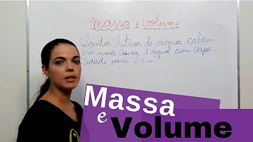 Quanto maior o volume menor a massa?