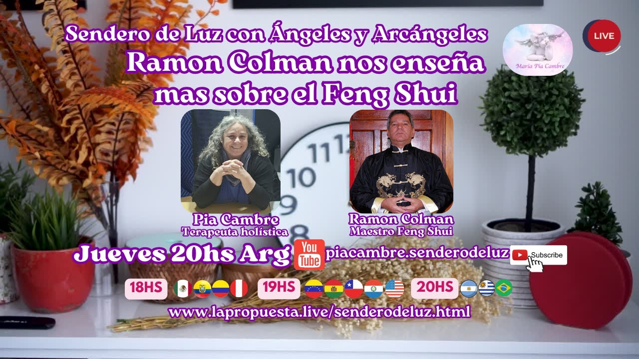 Ramon Colman nos enseña más sobre el Fengshui mapa Bagua y Radiestesia en Sendero de luz Arg