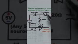 Power Source OR Gate #powersource #schematics #logicgate