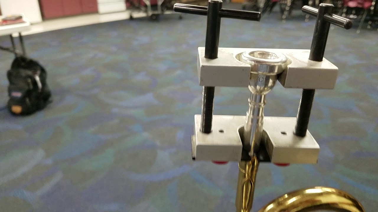 Trumpet mouthpiece defies the puller YouTube