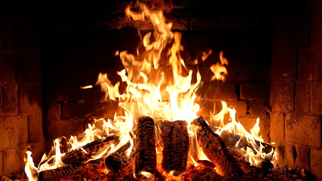 🔥 Cozy Fireplace 4K. Fireplace with Crackling Fire Sounds. Fireplace 4K UHD
