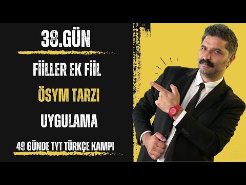 49 Günde TYT Türkçe Kampı / Fiiller, Ek Fiil -ÖSYM TARZI - Uygulama / RÜŞTÜ HOCA