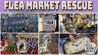 COME WITH ME TO BAY CITY TO SHOP THE ANTIQUE SHOPS & THRIFT STORES FOR THRIFTED HOME DECOR FINDS!