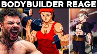 Bodybuilder Reage a Cenas de Musculação Nos Animes | BAKI e BLACK CLOVER #09