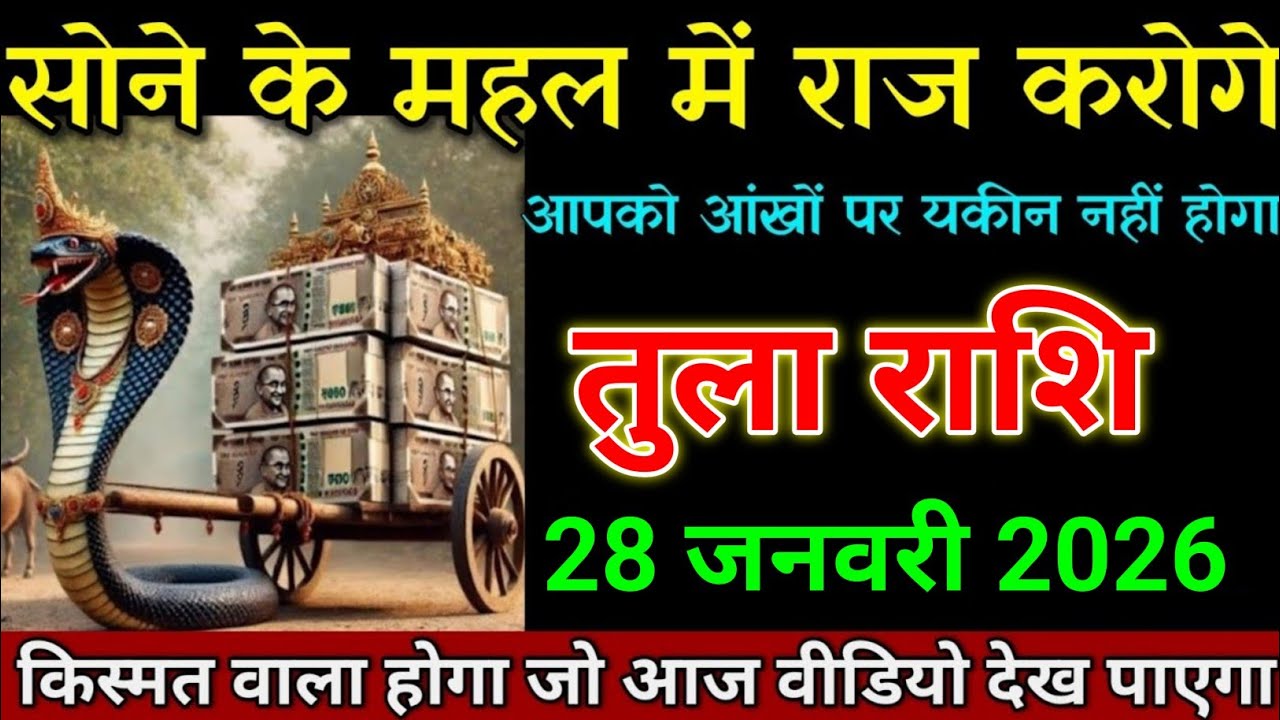 तुला राशि 20 जनवरी 2026 किस्मत वाला होगा जो आज वीडियो देख पाएगा। Tula Rashi 