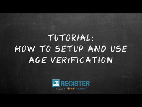 Register Tutorial #42 - Age Verification