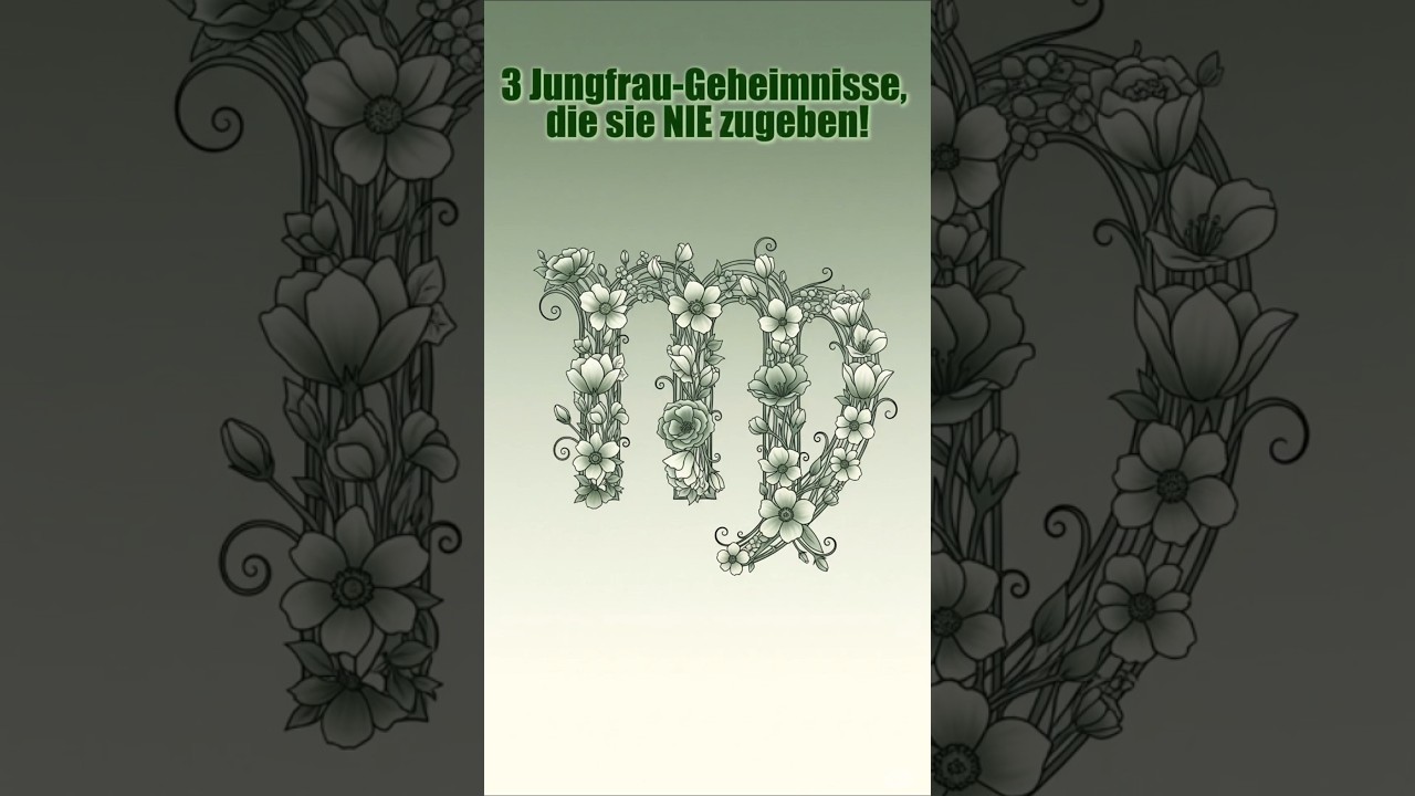 3 JUNGFRAU-GEHEIMNISSE die sie NIEMALS zugeben! ♍ (Jungfrau-Season 2025)