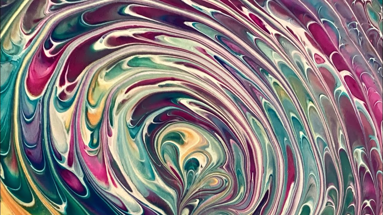 Master the Combover Swipe Technique in Fluid Art - YouTube