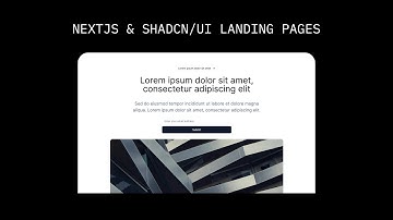 Build Beautiful Landing Pages FAST with Next.js and shadcn/ui