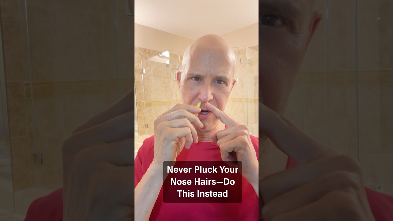 Never Pluck Your Nose HairsāDo This Instead #drmandell #health #nose #hair