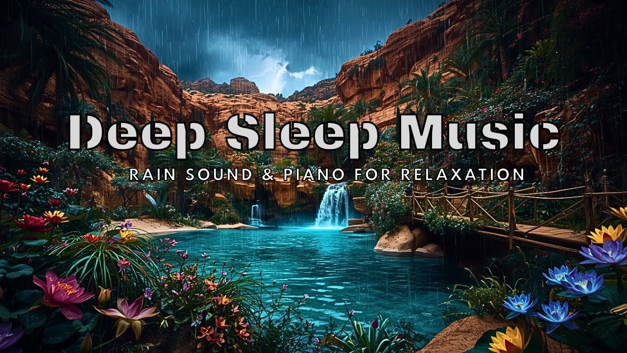Deep Sleep Music with Rain and Piano to Calm the Mind, Reduce Stress ...