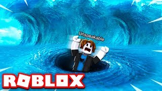 ESCAPING GIANT TSUNAMI FLOOD IN ROBLOX! screenshot 3