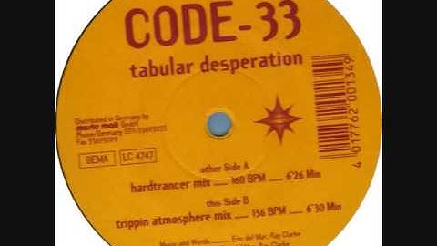 Code 33   Tabular Desperation - vinilo makina remember - revival vinyl