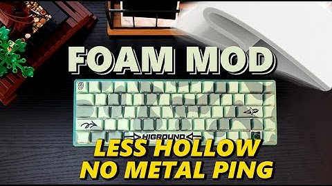 keyboard foam mod process (no talking🤫)  | asmr modding + peek + sound test 🛠️👀🔊