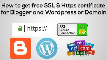 how to get free SSL & Https certificate for Blogger and Wordpress or Domain | Urdu