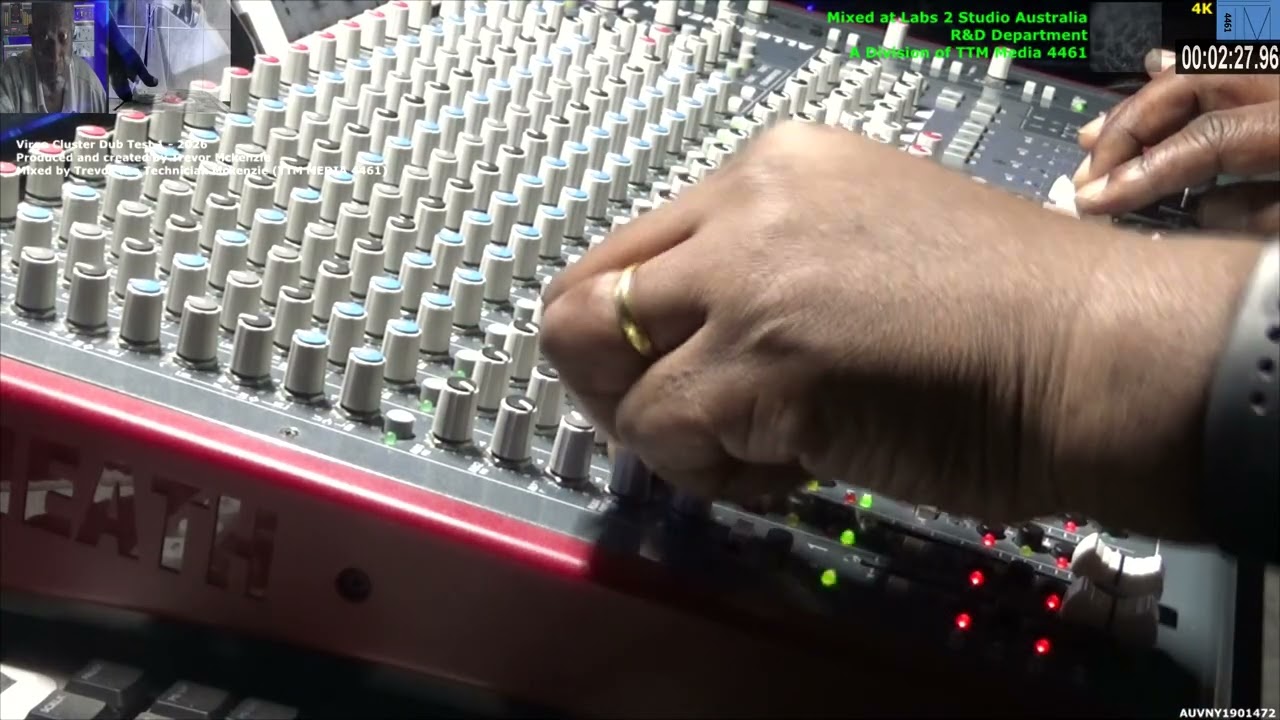 Virgo Cluster Dub Test 1 - Live Dub Mixing - Allen and Heath ZED