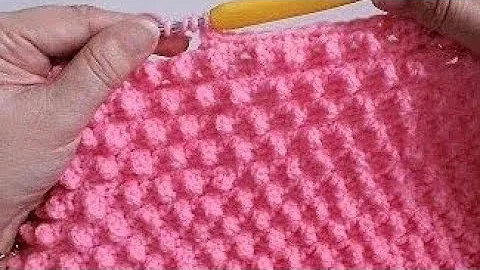Crochet Blanket. Crochet BERRY BOBBLES. (QUICKER t...