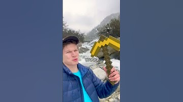 I Mined Real Gold Using Only A Toy Minecraft Pickaxe