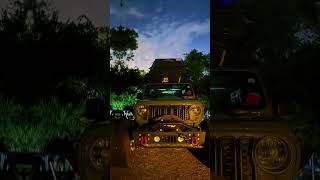 Setting up camp just before the storms roll in 🌊⛈️⛺️#chasingchaos #jeeplife #destinflorida