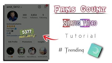 How to Make Follower Count Thanking status video | status video kaise banaye | technicalmahatma