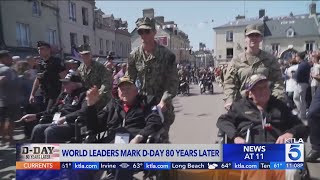 Wolrd leaders honor veterans on 80th anniversary of DDay