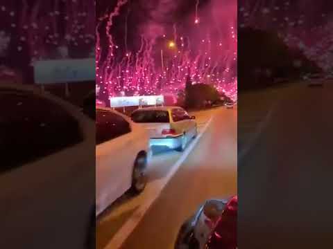 مشاهد الاحتفال في مدينة نابولي بعد تتويجهم بلقب الدوري الايطالي