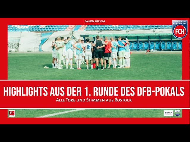 Die Highlights der DFB-Pokal-Erstrundenpartie in Rostock