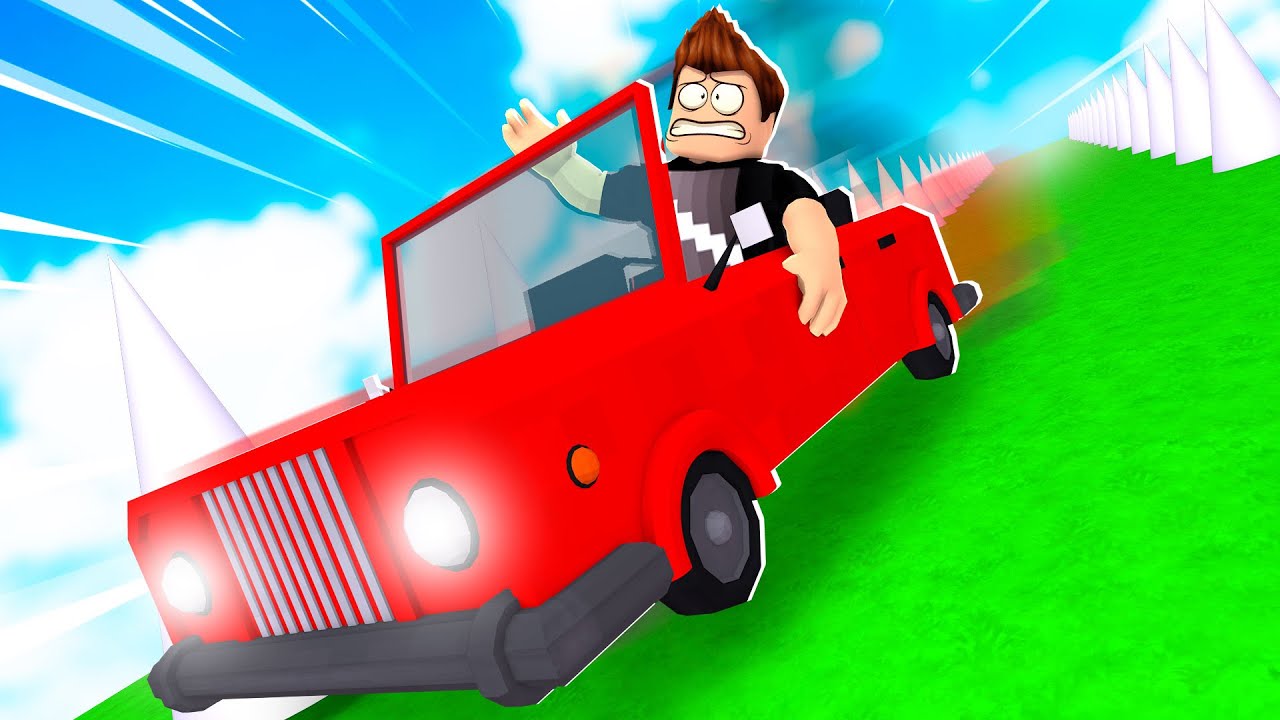 ZJEŻDŻAM AUTEM ZE STROMEJ GÓRKI w ROBLOX! (Drive Down the Slide of Doom)