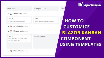 How to Customize the Blazor Kanban Component Using Templates