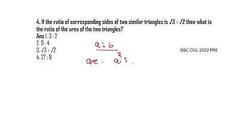 If the ratio of corresponding sides of two similar triangles is