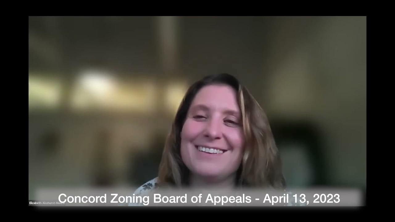 Concord Zoning Board of Appeals April 13, 2023 YouTube