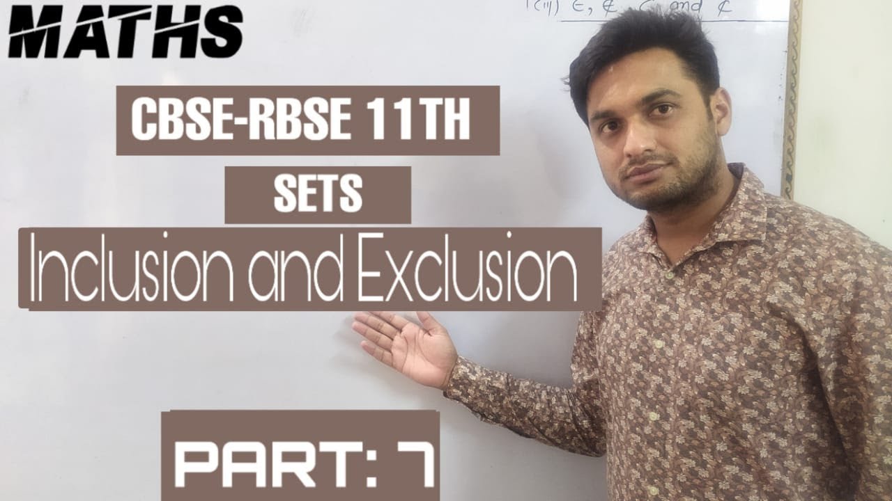 Inclusion and Exclusion || Venn Diagram || Sets || Maths Expert - YouTube