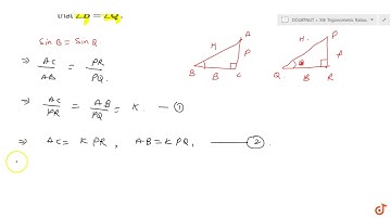 If /_B and /_Q are acute angles such that sinB=sinQ , then prove that /_B=/_Q . | 10 | TRIGONOME...