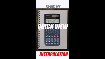 Interpolation using fx 991 ms calculator #engineering #interpolation #tips #study #engineering