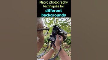 Macro photography techniques for different backgrounds #shorts