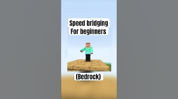 How to speed bridge in Minecraft bedrock for beginners #minecraft