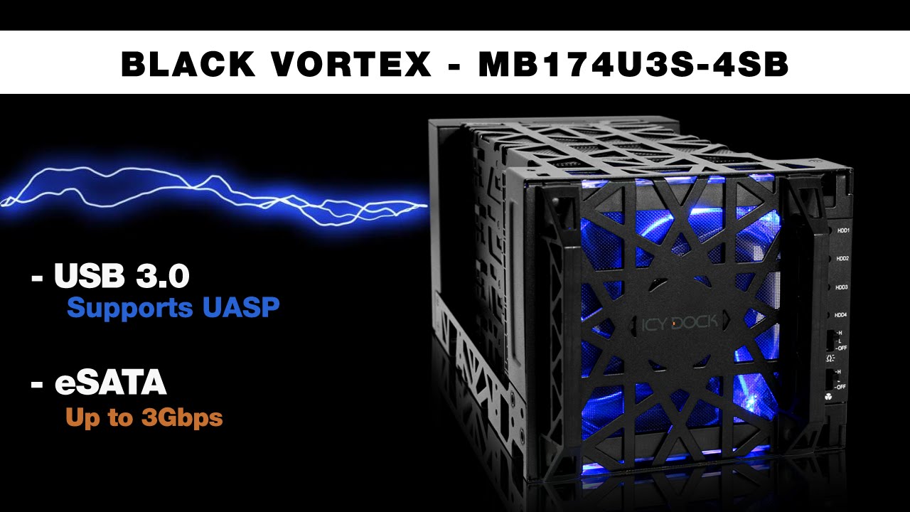 ICY Dock Announced ICYCube MB561U3S-4SB 4-bay USB 3.0 & eSATA Enclosure -  eTeknix