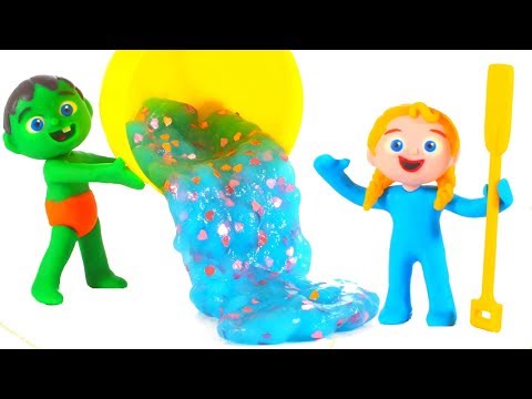 Funny Kids Making Slime At Home 💕Play-Doh Cartoons For Kids