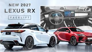 New 2027 Lexus Rx Facelift - First Look At The Exterior Interior Of The Refreshed Suv
