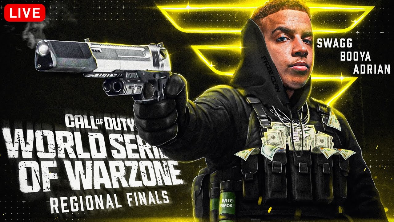 🔴 LIVE - 🏆$1,000,000 WORLD SERIES OF WARZONE REGIONAL FINALS! (6 GAMES) 🏆  FaZe Swagg