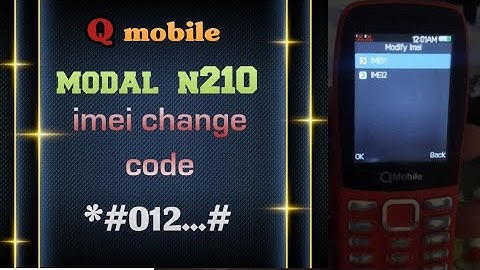 Q mobile n210 imei code change || all qmobile imei code change