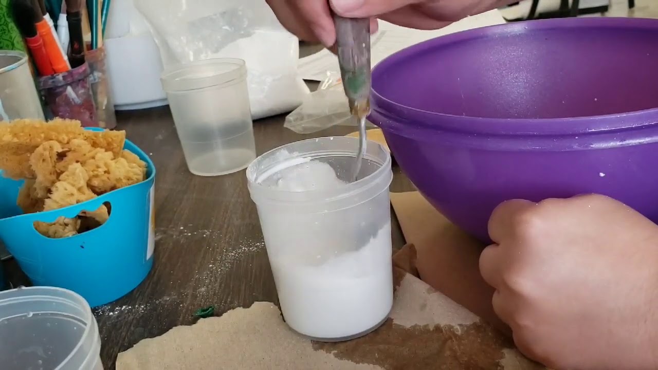 Step by step how to make milk paint YouTube