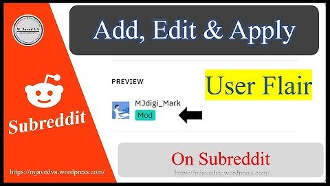 How to Add and Edit User flairs on Subreddit