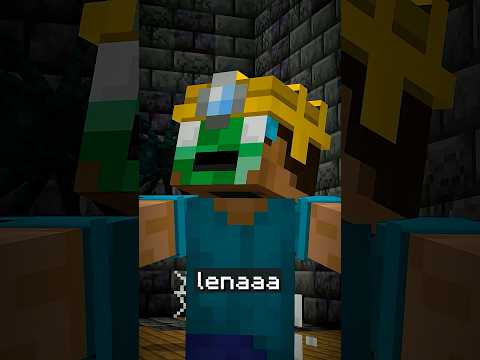 Lenaaaaa me invito a jugar 💀 #minecraft #minecraftshorts