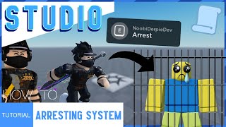 How to make an ARRESTING SYSTEM | ROBLOX STUDIO