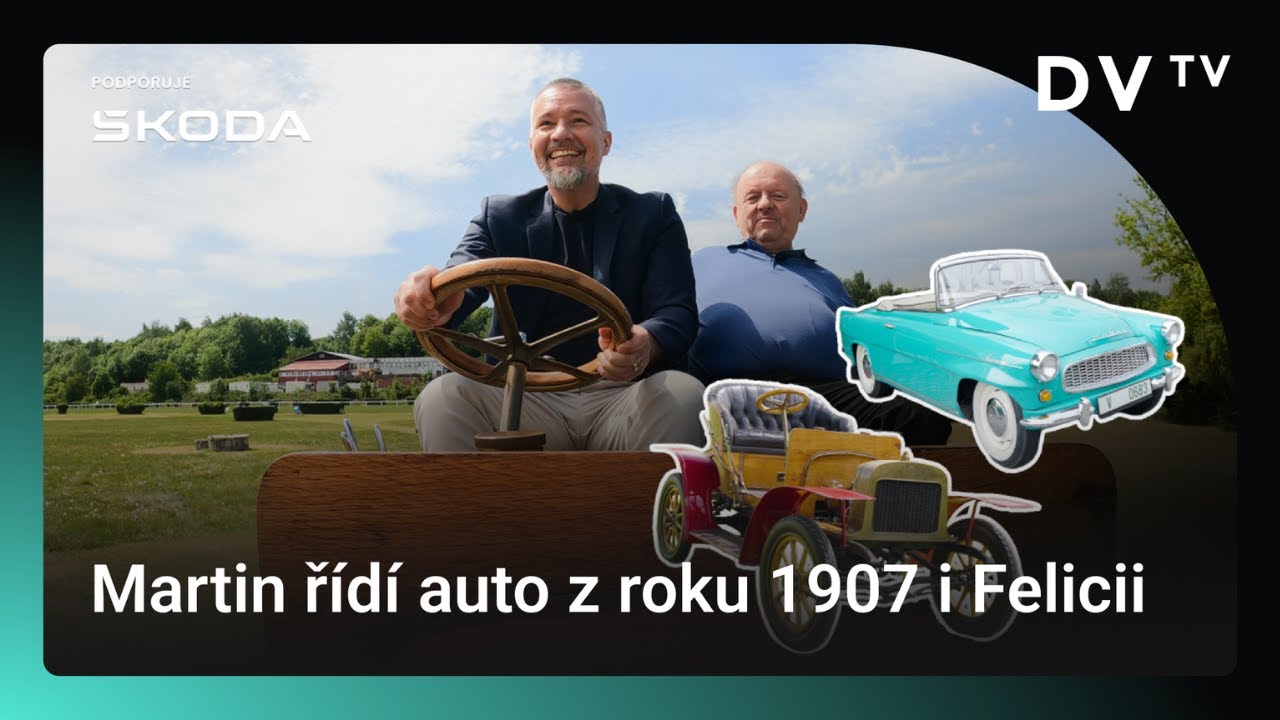 Martin za volantem auta z roku 1907 i ikonické Felicie. Jak Laurin & Klement motorizovali Česko?