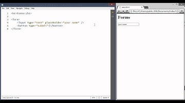 HTML Forms Tutorial, Create Web Forms