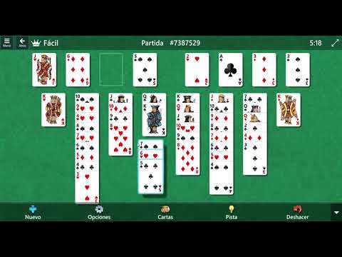 Solitario FreeCell. Con instrucciones de juego en pantalla