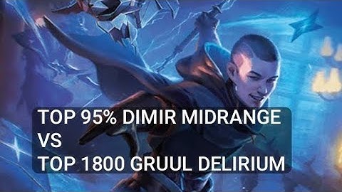 Top 95% Dimir Midrange vs Top 1800 Gruul Delirium | Standard | Mythic Rank | MTG Arena