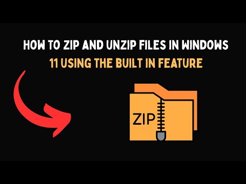 How to zip and unzip files in Windows 11 using the built in feature
